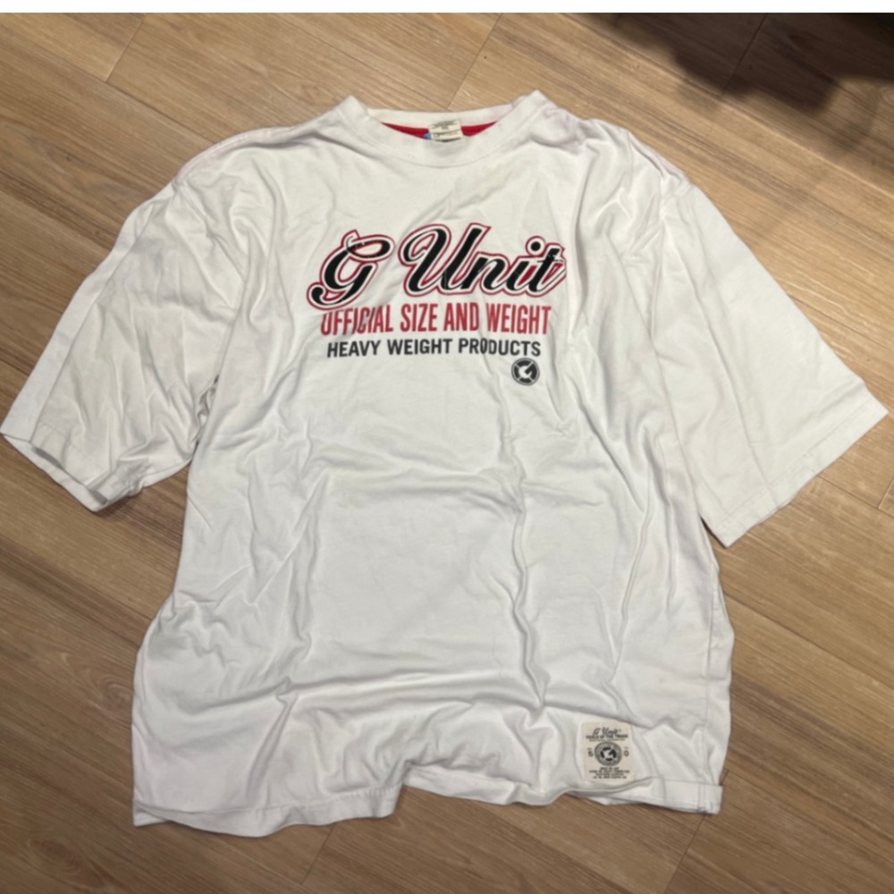 G-Unit Mens T-Shirt Heavy Weight Graphic Print White XXL